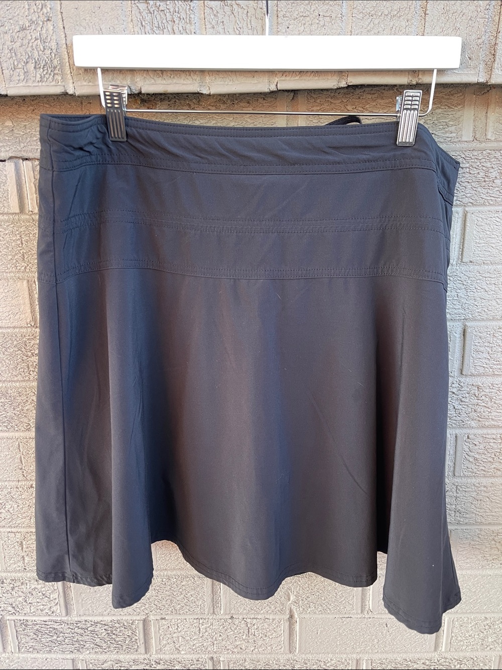 Athlete Black Skort with Side Zip- size 14